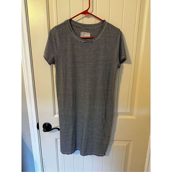 Current/Elliott Beatnik Racer Striped Crew Neck T-Shirt Mini Dress Women Size 0 - Picture 4 of 10